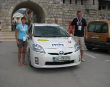 Prins avtoplin na Tesla rally Srbija